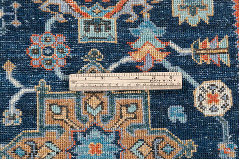 Chobi Blue Hand Knotted 62 X 90 Area Rug 700-148136 Image 7