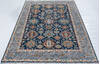 Chobi Blue Hand Knotted 62 X 90 Area Rug 700-148136 Thumb 1