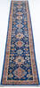 Chobi Blue Runner Hand Knotted 27 X 149  Area Rug 700-148139 Thumb 1