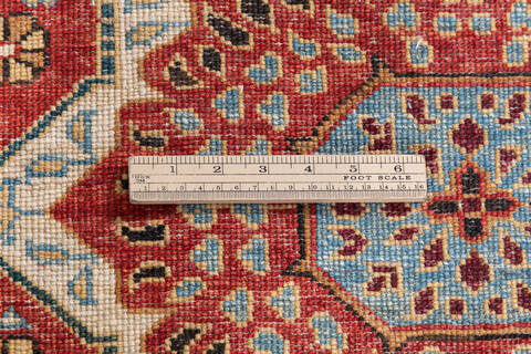 Chobi Red Runner Hand Knotted 28 X 1410 Area Rug 700-148140 Image 7