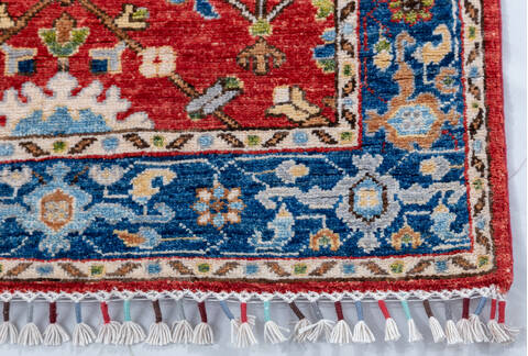 Chobi Red Runner Hand Knotted 28 X 160 Area Rug 700-148141 Image 4