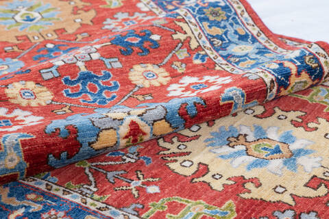 Chobi Red Runner Hand Knotted 28 X 160 Area Rug 700-148141 Image 5