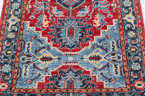 Chobi Red Runner Hand Knotted 32 X 150 Area Rug 700-148144 Image 3