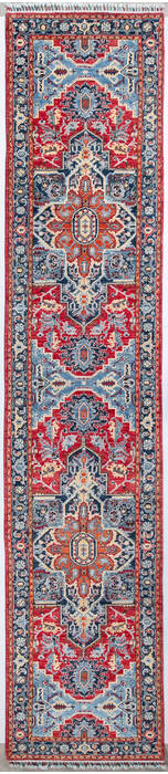 Chobi Red Runner Hand Knotted 32 X 150 Area Rug 700-148144 Image 0