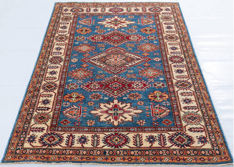 Kazak Blue Hand Knotted 311 X 61 Area Rug 700-148145 Image 1