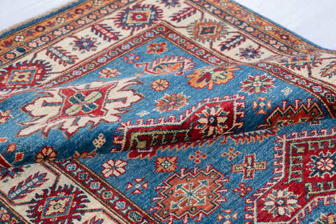 Kazak Blue Hand Knotted 311 X 61 Area Rug 700-148145 Image 5