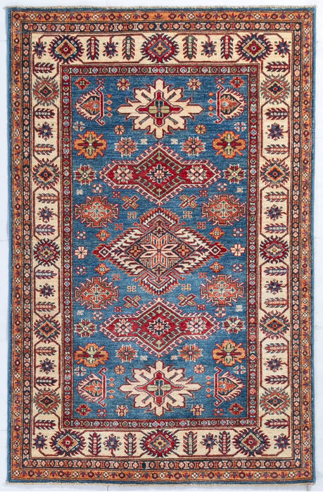Kazak Blue Hand Knotted 311 X 61 Area Rug 700-148145 Image 0