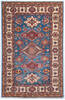 Kazak Blue Hand Knotted 311 X 61 Area Rug 700-148145 Thumb 0
