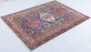 Kazak Light Blue Hand Knotted 411 X 69  Area Rug 700-148146 Thumb 2