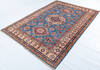 Kazak Light Blue Hand Knotted 510 X 80  Area Rug 700-148147 Thumb 2