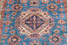 Kazak Light Blue Hand Knotted 510 X 80  Area Rug 700-148147 Thumb 3