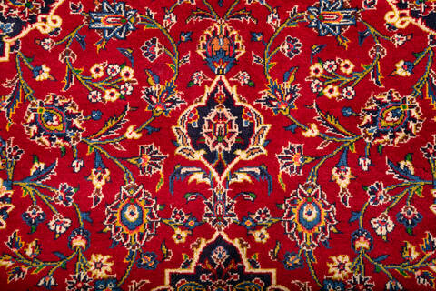 Kashan Red Hand Knotted 67 X 99 Area Rug 700-148151 Image 6