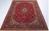 Kashan Red Hand Knotted 67 X 99  Area Rug 700-148151 Thumb 1