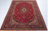 Kashan Red Hand Knotted 67 X 99 Area Rug 700-148151 Thumb 1