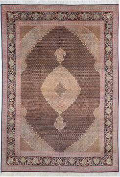 Mahi Black Hand Knotted 8'0" X 11'6"  Area Rug 700-148153