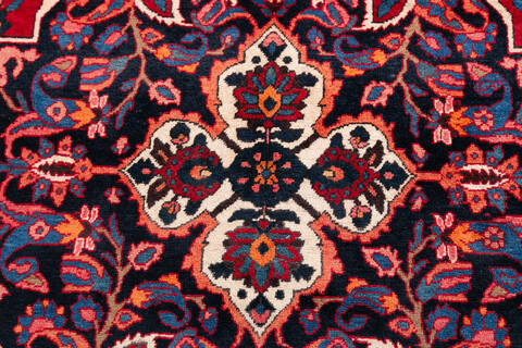 Bakhtiar Red Hand Knotted 86 X 1111 Area Rug 700-148156 Image 3