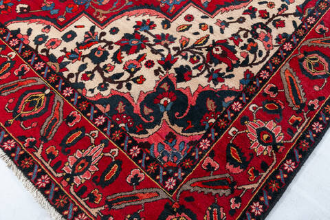 Bakhtiar Red Hand Knotted 86 X 1111 Area Rug 700-148156 Image 6