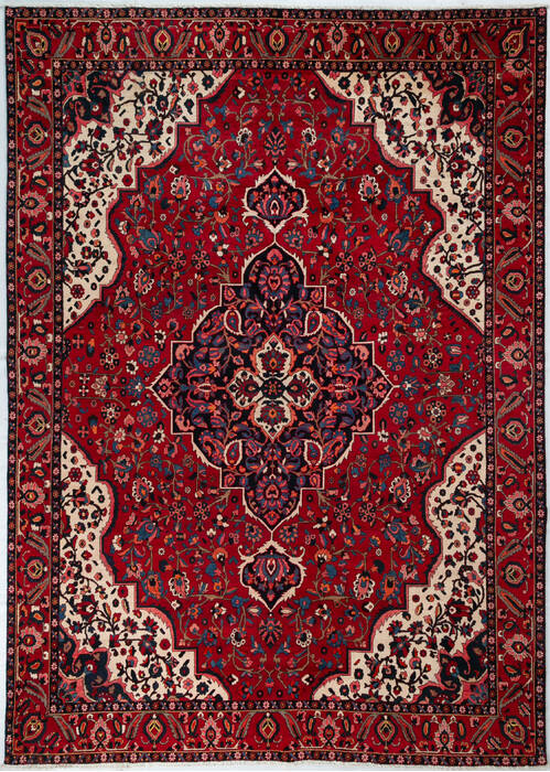Bakhtiar Red Hand Knotted 86 X 1111 Area Rug 700-148156 Image 0