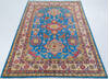 Kazak Light Blue Hand Knotted 67 X 96  Area Rug 700-148159 Thumb 1