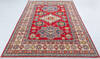 Kazak Red Hand Knotted 55 X 710  Area Rug 700-148162 Thumb 1