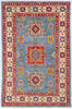 Kazak Light Blue Hand Knotted 40 X 62 Area Rug 700-148165 Thumb 0
