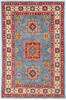 Kazak Light Blue Hand Knotted 40 X 62  Area Rug 700-148165 Thumb 0