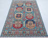 Kazak Light Blue Hand Knotted 310 X 65 Area Rug 700-148169 Thumb 1