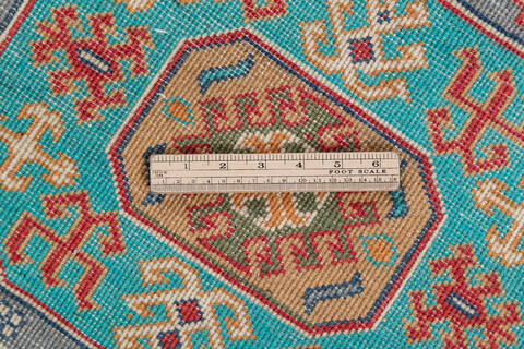 Kazak Grey Hand Knotted 40 X 510 Area Rug 700-148170 Image 6