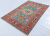 Kazak Grey Hand Knotted 40 X 510 Area Rug 700-148170 Thumb 2