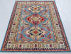 Kazak Light Blue Hand Knotted 40 X 510  Area Rug 700-148171 Thumb 1