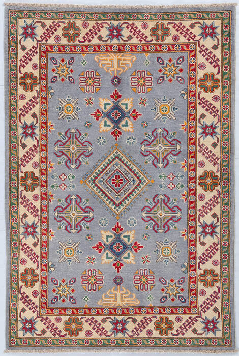Kazak Grey Hand Knotted 311 X 59 Area Rug 700-148172 Image 0