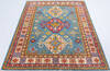 Kazak Light Blue Hand Knotted 41 X 58  Area Rug 700-148174 Thumb 1