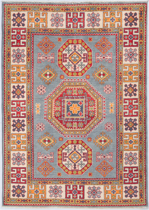 Kazak Grey Hand Knotted 40 X 58 Area Rug 700-148175 Image 0