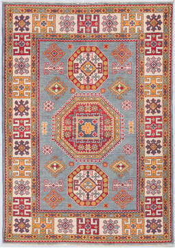 Kazak Grey Hand Knotted 4'0" X 5'8"  Area Rug 700-148175