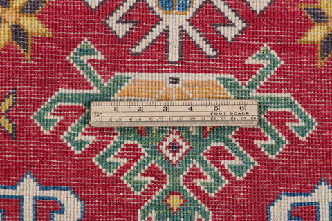 Kazak Red Hand Knotted 28 X 43 Area Rug 700-148178 Image 6