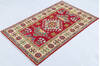 Kazak Red Hand Knotted 28 X 43 Area Rug 700-148178 Thumb 2