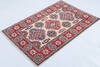 Kazak Beige Hand Knotted 29 X 42 Area Rug 700-148179 Thumb 2