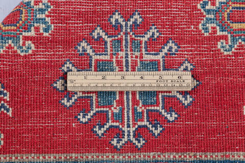 Kazak Red Hand Knotted 210 X 41 Area Rug 700-148180 Image 6