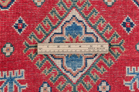 Kazak Red Hand Knotted 27 X 44 Area Rug 700-148181 Image 6