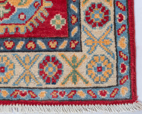 Kazak Red Runner Hand Knotted 20 X 510 Area Rug 700-148182 Image 4