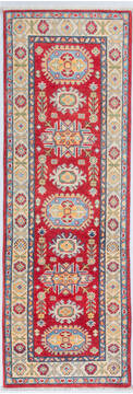 Kazak Red Runner Hand Knotted 2'0" X 5'10"  Area Rug 700-148182