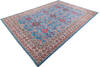 Kazak Light Blue Hand Knotted 99 X 138 Area Rug 700-148184 Thumb 2