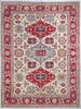 Kazak Beige Hand Knotted 85 X 112 Area Rug 700-148185 Thumb 0