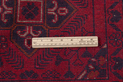 Khan Mohammadi Red Hand Knotted 55 X 76 Area Rug 700-148189 Image 7