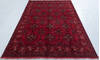 Khan Mohammadi Red Hand Knotted 55 X 76  Area Rug 700-148189 Thumb 1