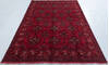 Khan Mohammadi Red Hand Knotted 55 X 76 Area Rug 700-148189 Thumb 1