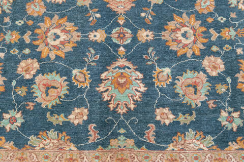 Chobi Blue Hand Knotted 511 X 90 Area Rug 700-148192 Image 4