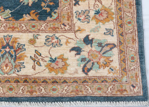 Chobi Blue Hand Knotted 511 X 90 Area Rug 700-148192 Image 5