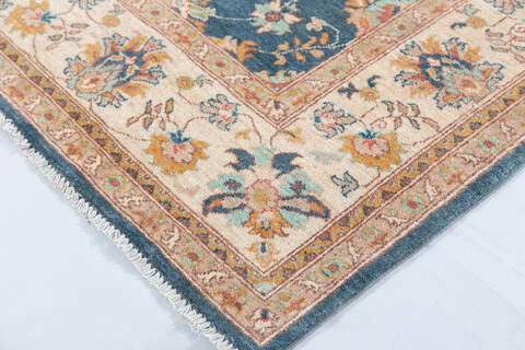 Chobi Blue Hand Knotted 511 X 90 Area Rug 700-148192 Image 6