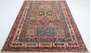 Kazak Grey Hand Knotted 58 X 82 Area Rug 700-148195 Thumb 1